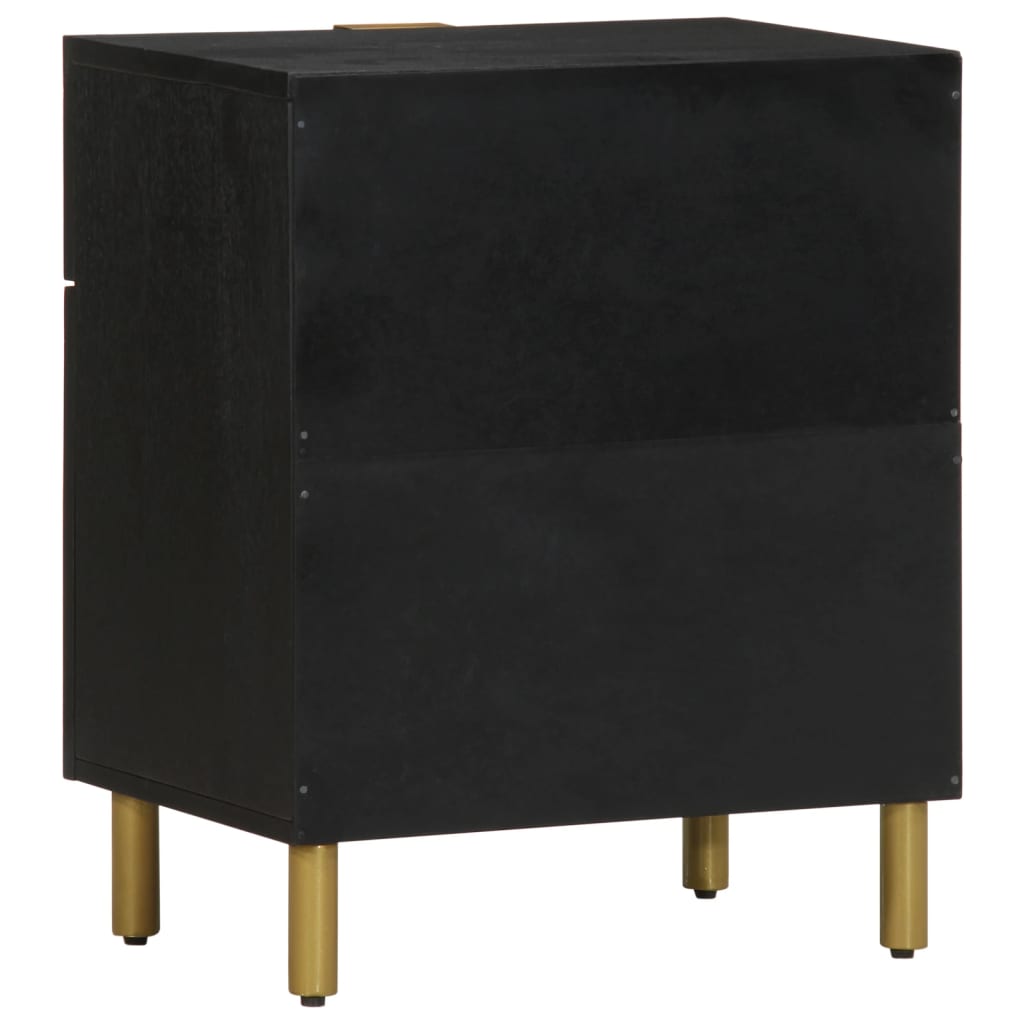 Nattbord Sengbord Svart 50x33x60 cm