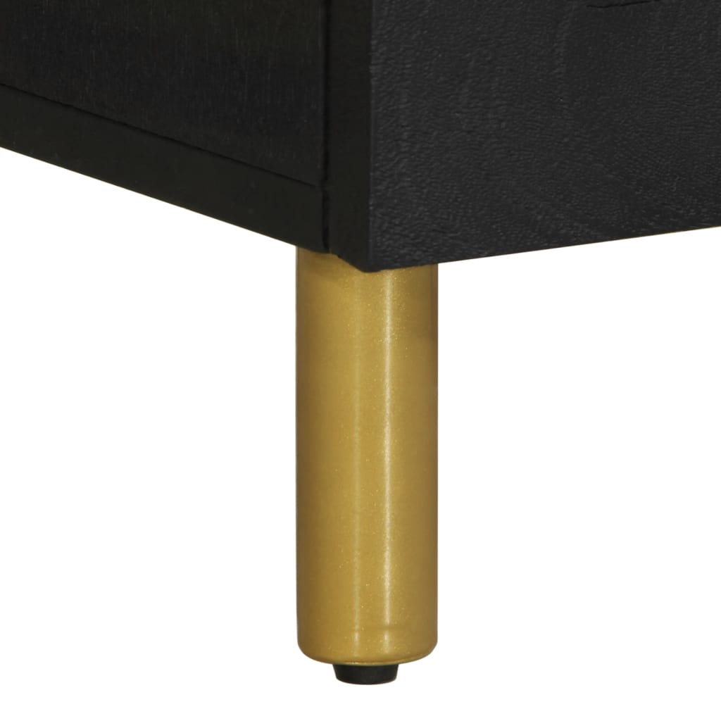 Nattbord Sengbord Svart 50x33x60 cm