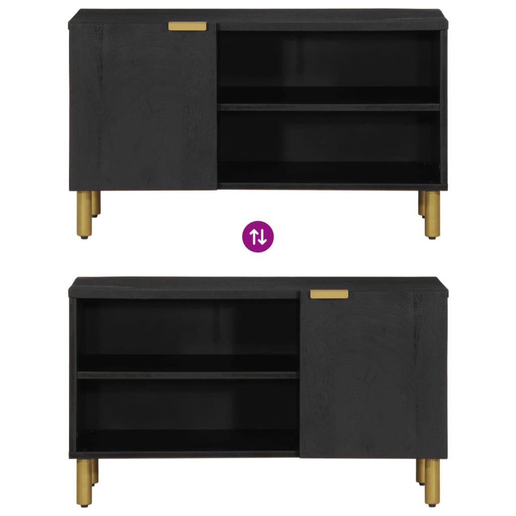 TV-Møbel Svart Tv-benk 80x33x46 cm