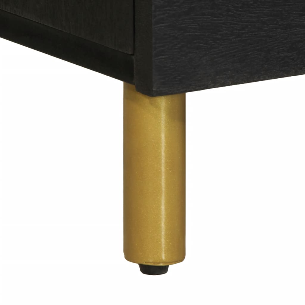 Skjenk Svart 80x33x75 cm