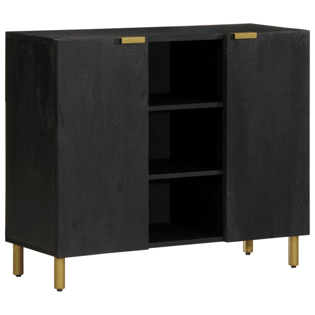 Skjenk Svart 90x33x75 cm