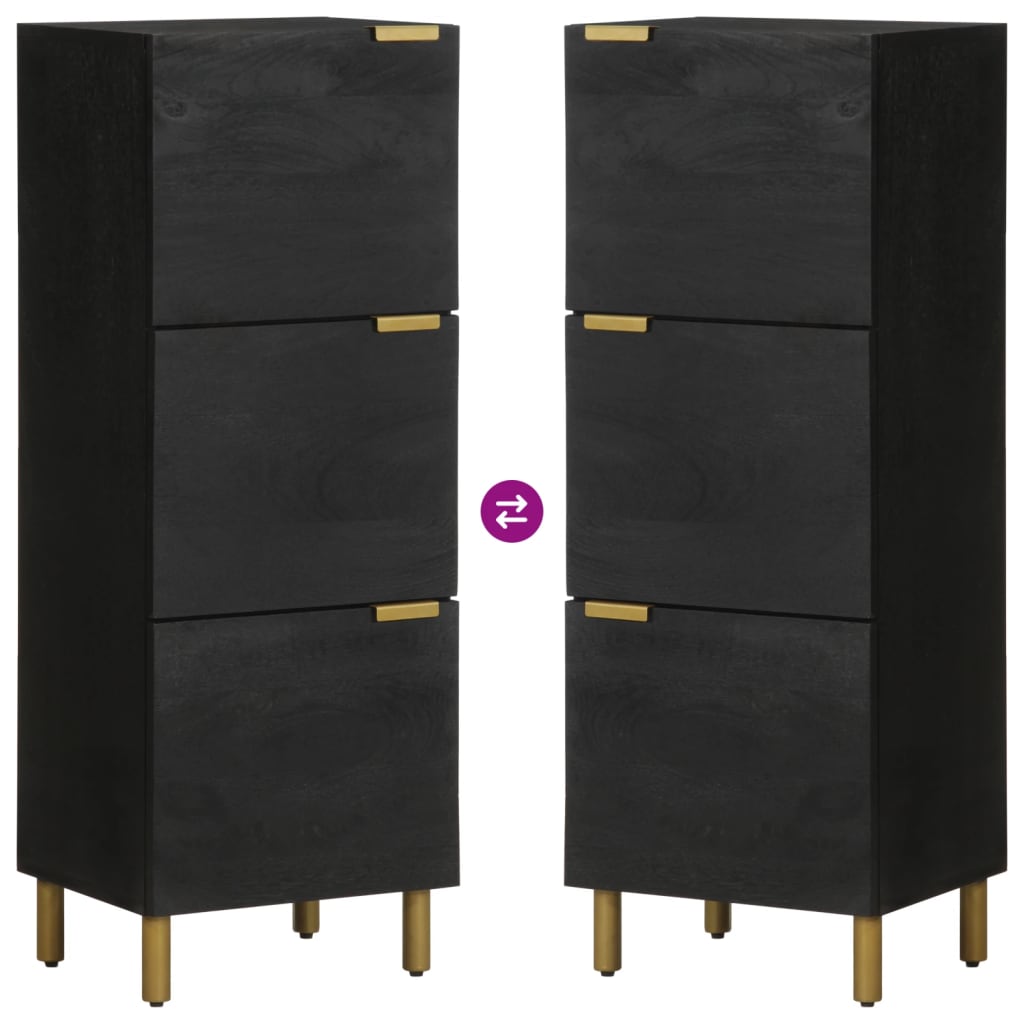 Skap Svart 40x33x110 cm