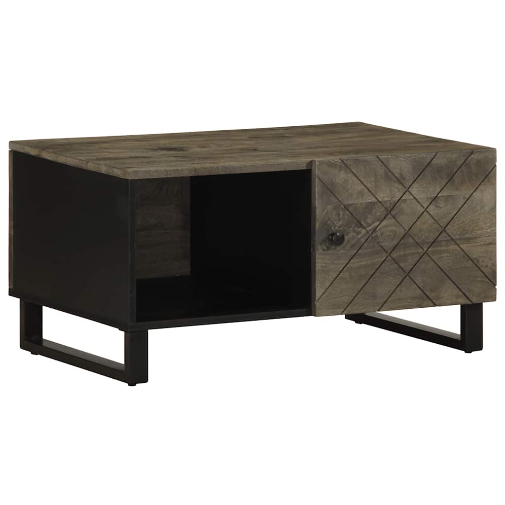 Salongbord Sofabord Svart 80x50x40 cm heltre furu
