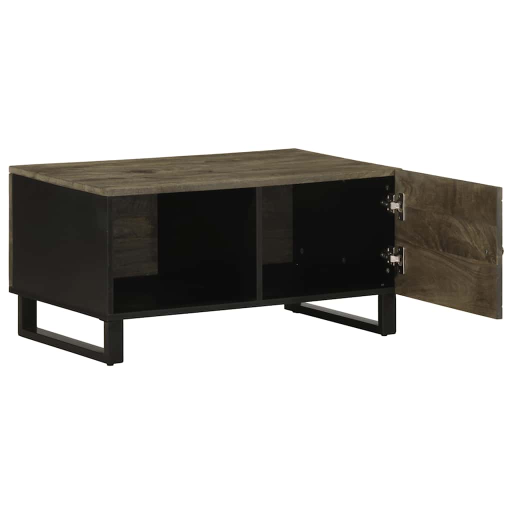 Salongbord Sofabord Svart 80x50x40 cm heltre furu