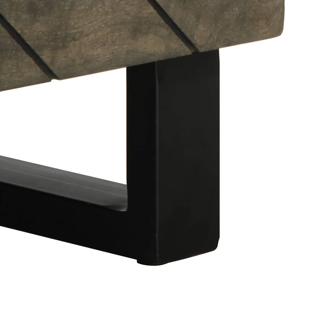 Salongbord Sofabord Svart 80x50x40 cm heltre furu
