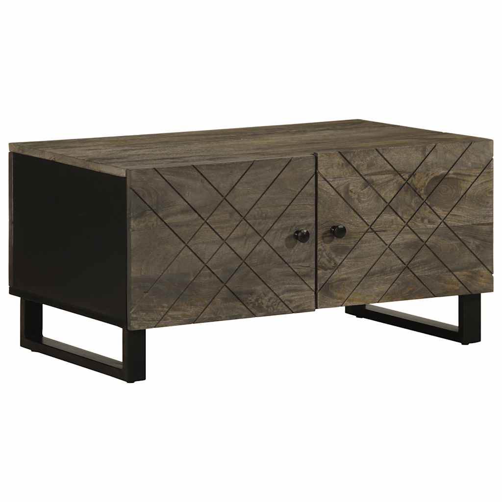Salongbord Sofabord Svart 80x50x40 cm heltre furu