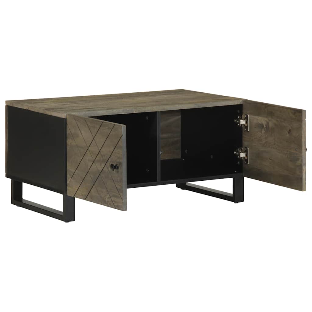 Salongbord Sofabord Svart 80x50x40 cm heltre furu