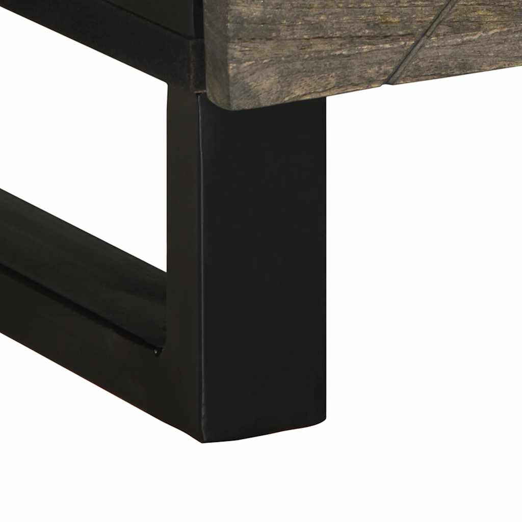 Salongbord Sofabord Svart 80x50x40 cm heltre furu