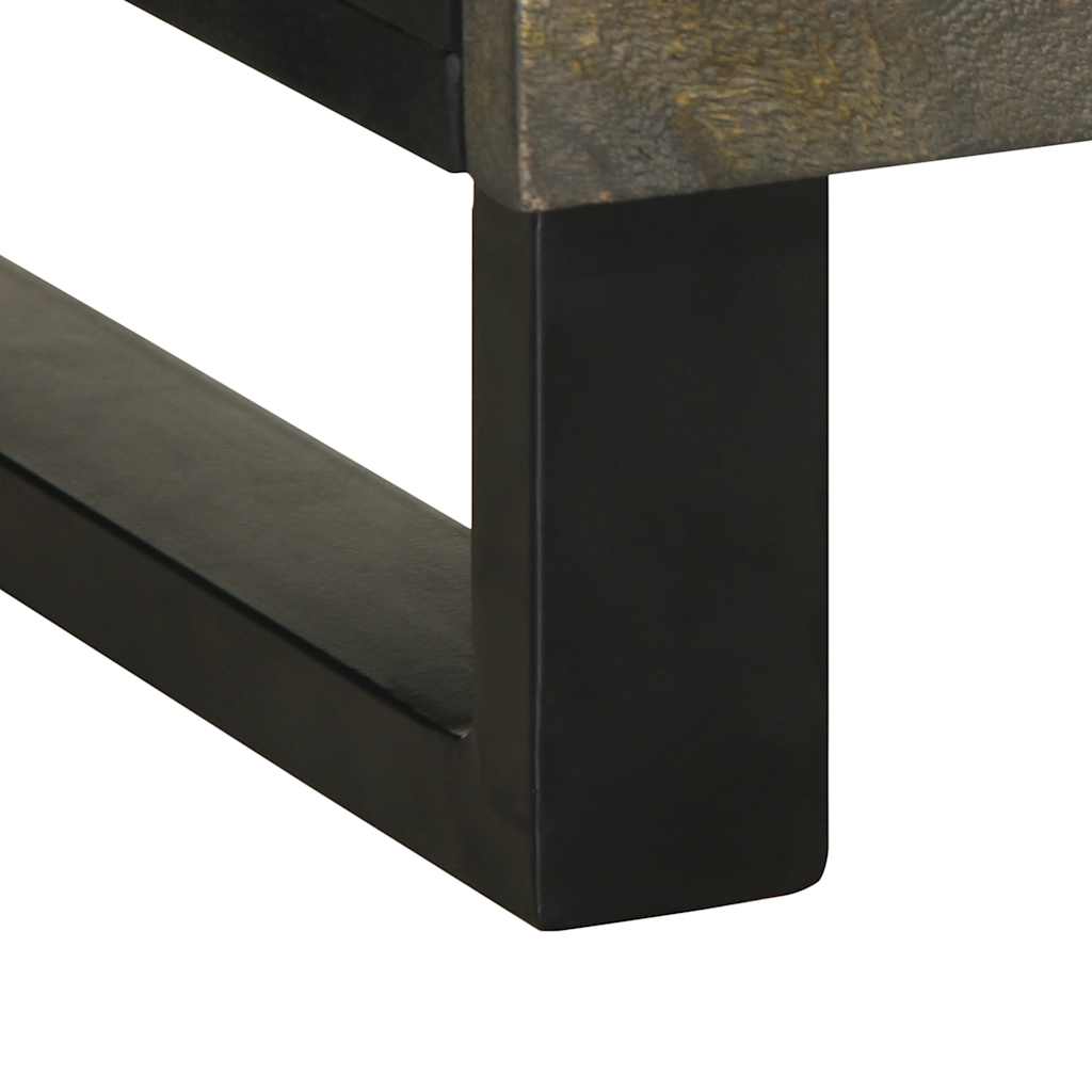 Nattbord Sengbord Svart 50x33x62 cm heltre mangotre