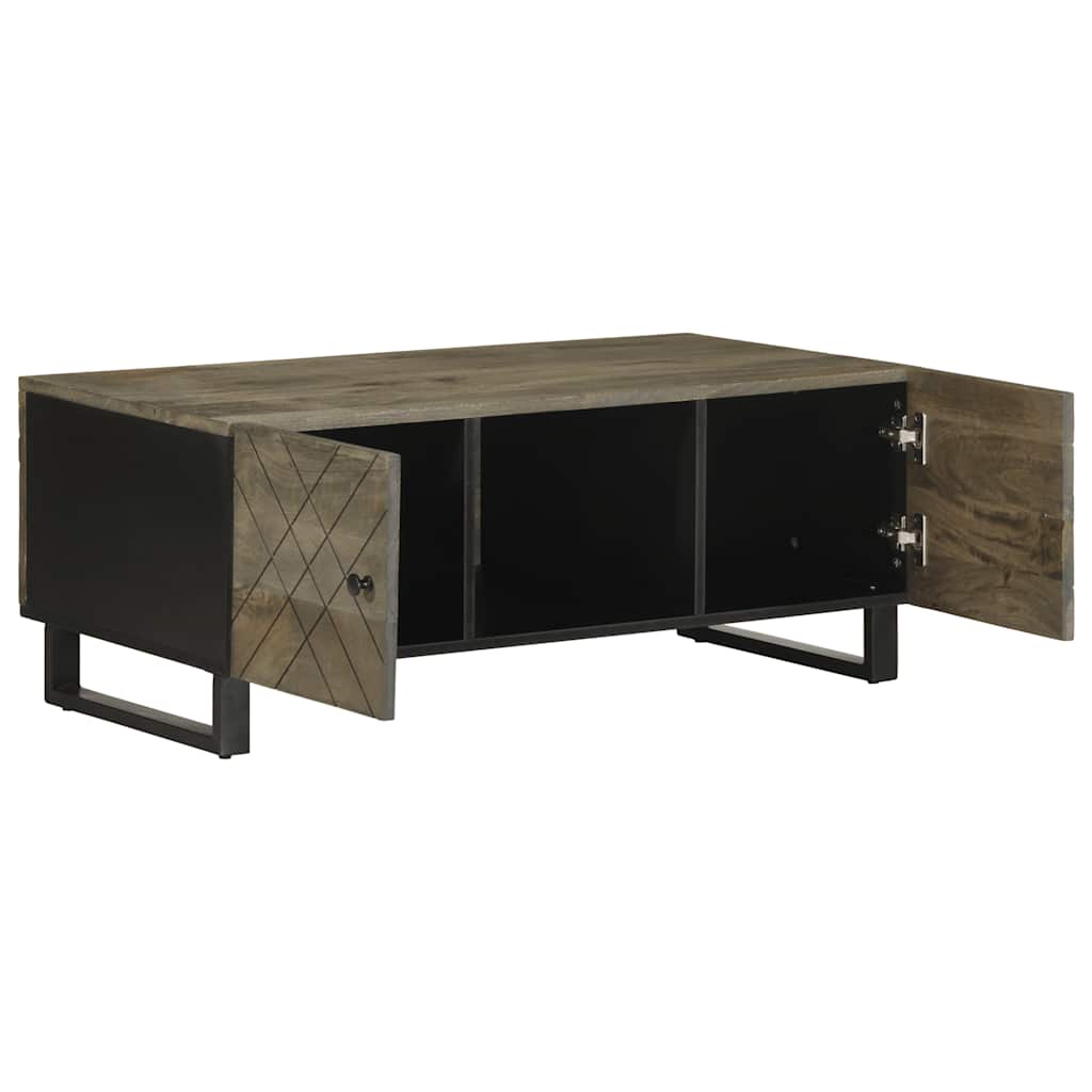 Salongbord Sofabord Svart 100x54x40 cm heltre mango