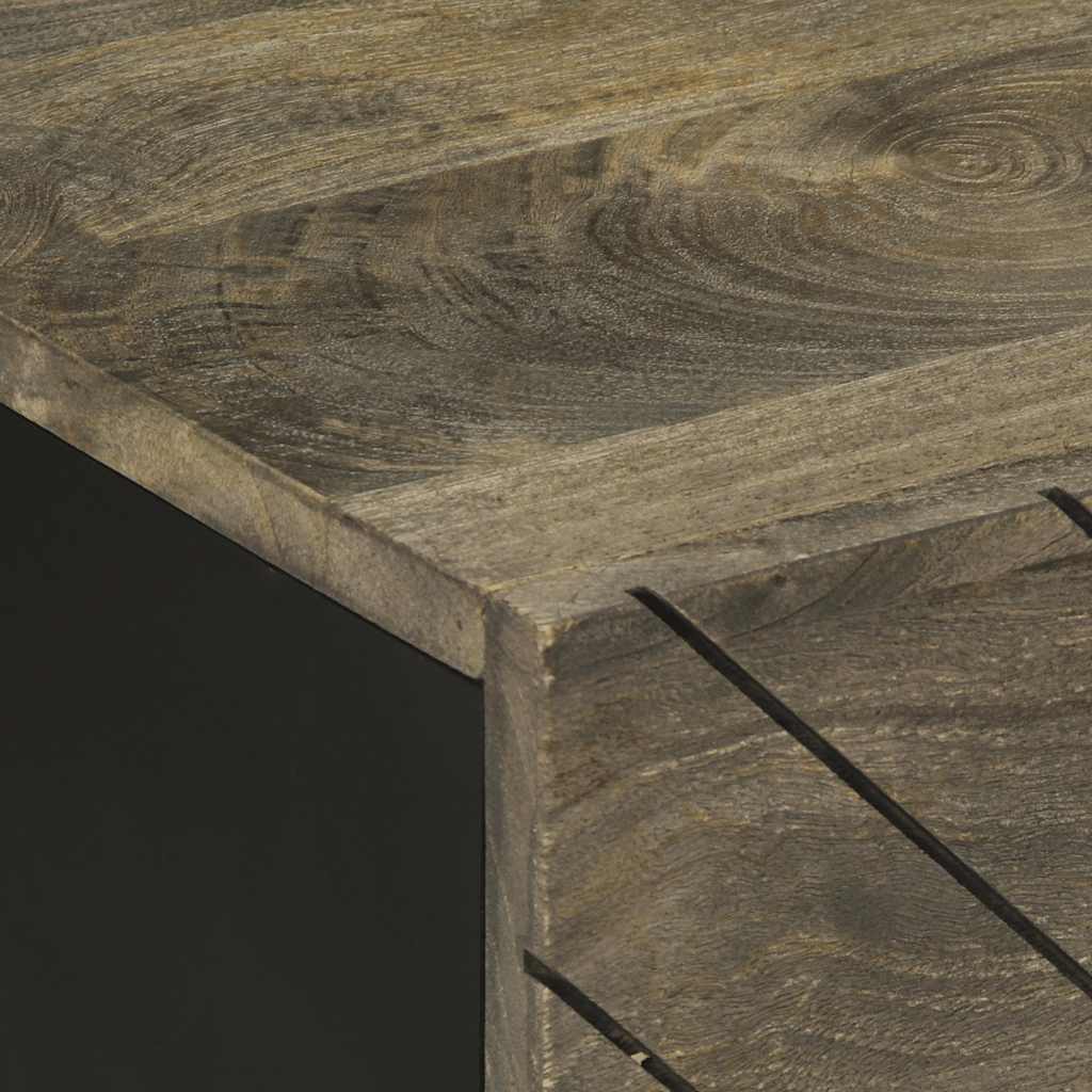 Salongbord Sofabord Svart 100x54x40 cm heltre mango