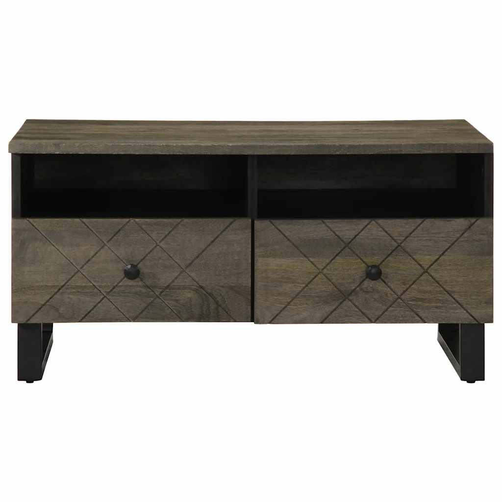 Salongbord Sofabord Svart 80x54x40 cm heltre furu