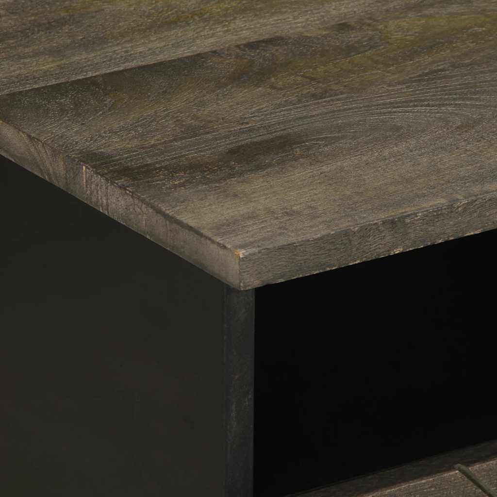 Salongbord Sofabord Svart 80x54x40 cm heltre furu