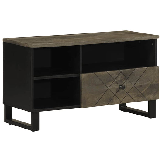 TV-Møbel Svart Tv-benk 80x33x46 cm heltre mango