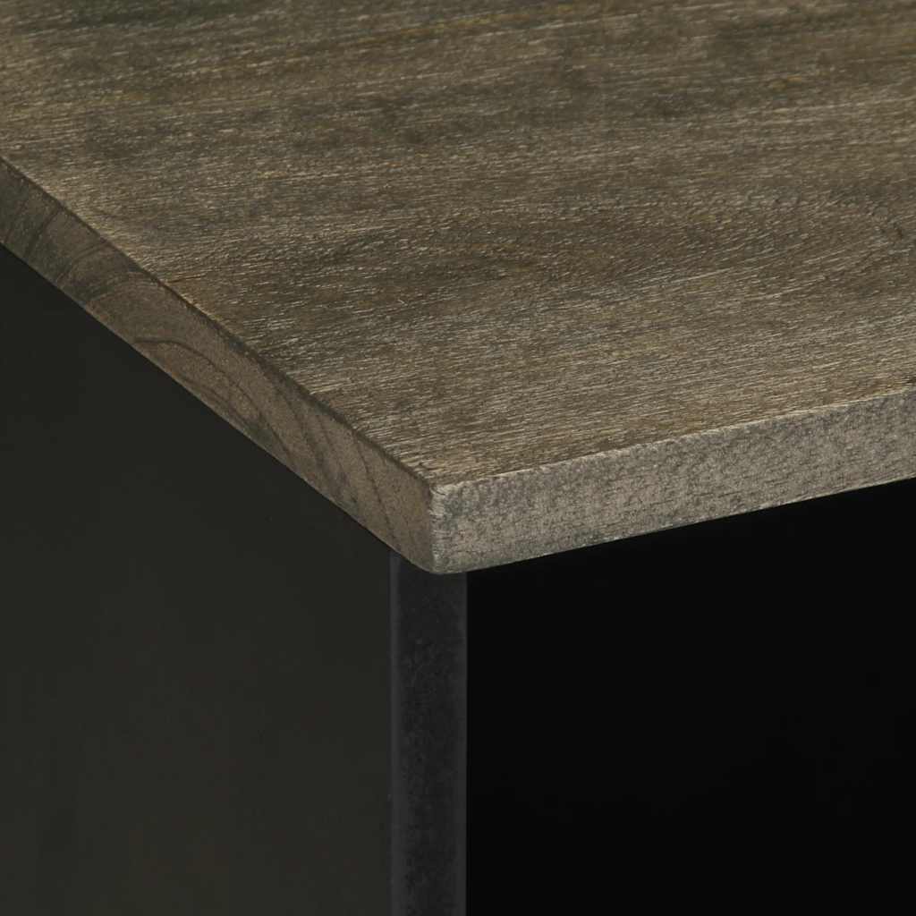 TV-Møbel Svart Tv-benk 80x33x46 cm heltre mango