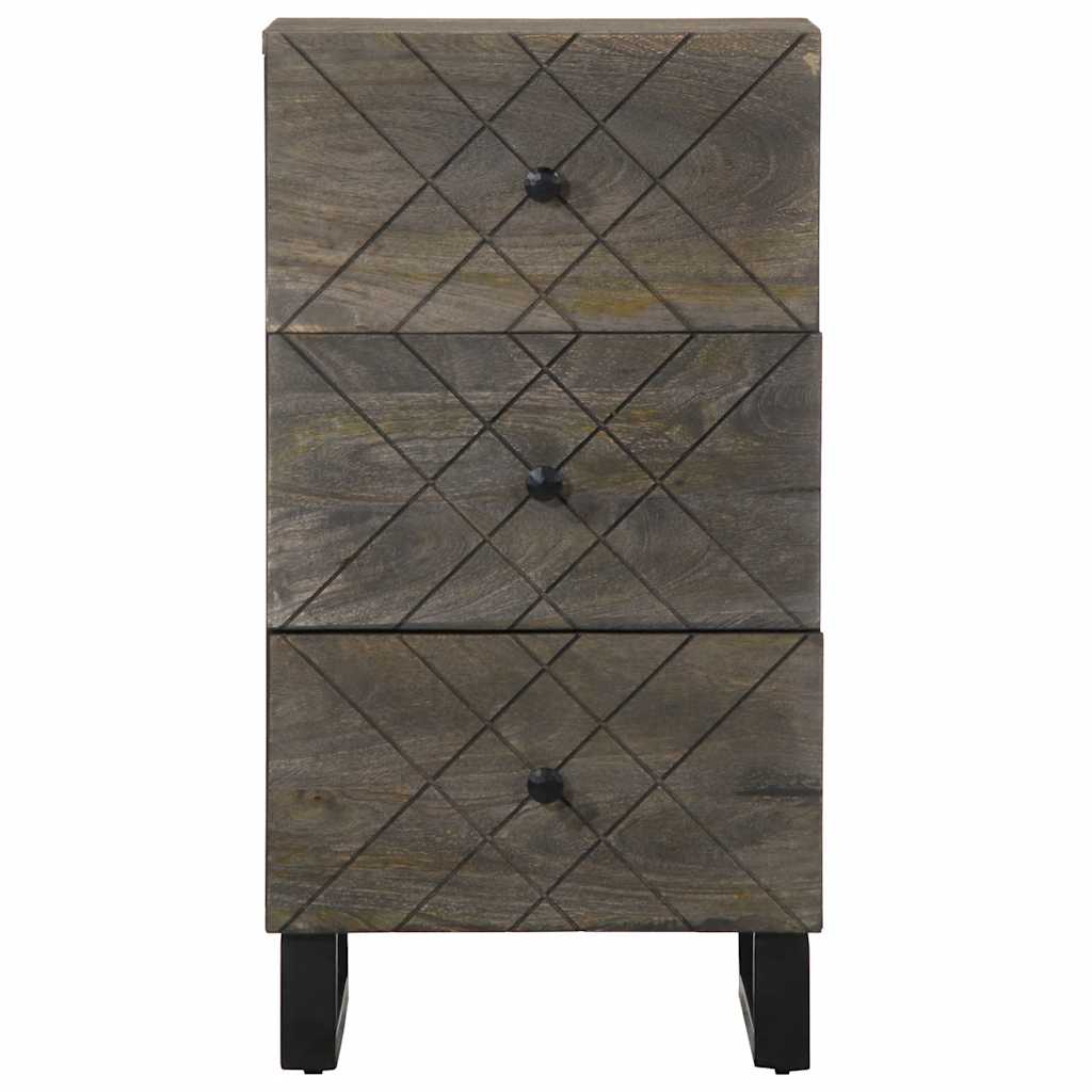 Skjenk Svart 40x33x75 cm heltre mango