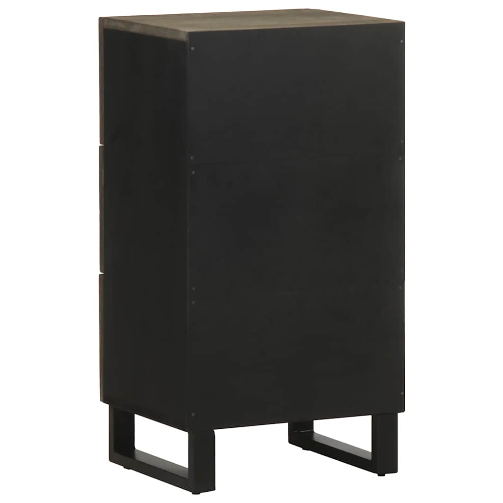Skjenk Svart 40x33x75 cm heltre mango