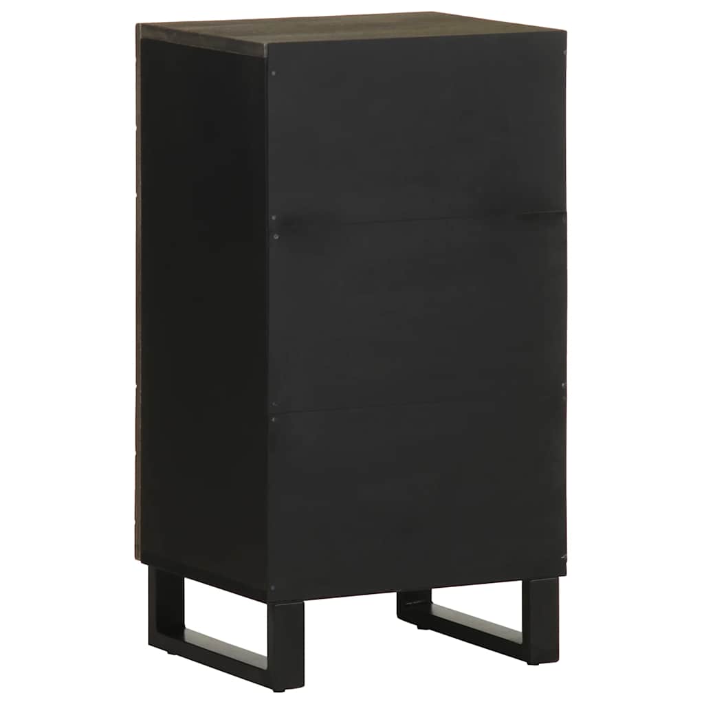 Skjenk Svart 40x33x75 cm heltre mango