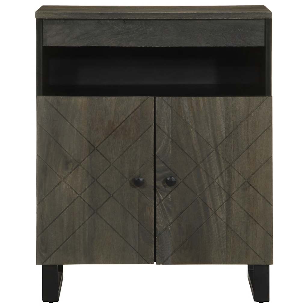 Skjenk Svart 60x33x75 cm heltre mango