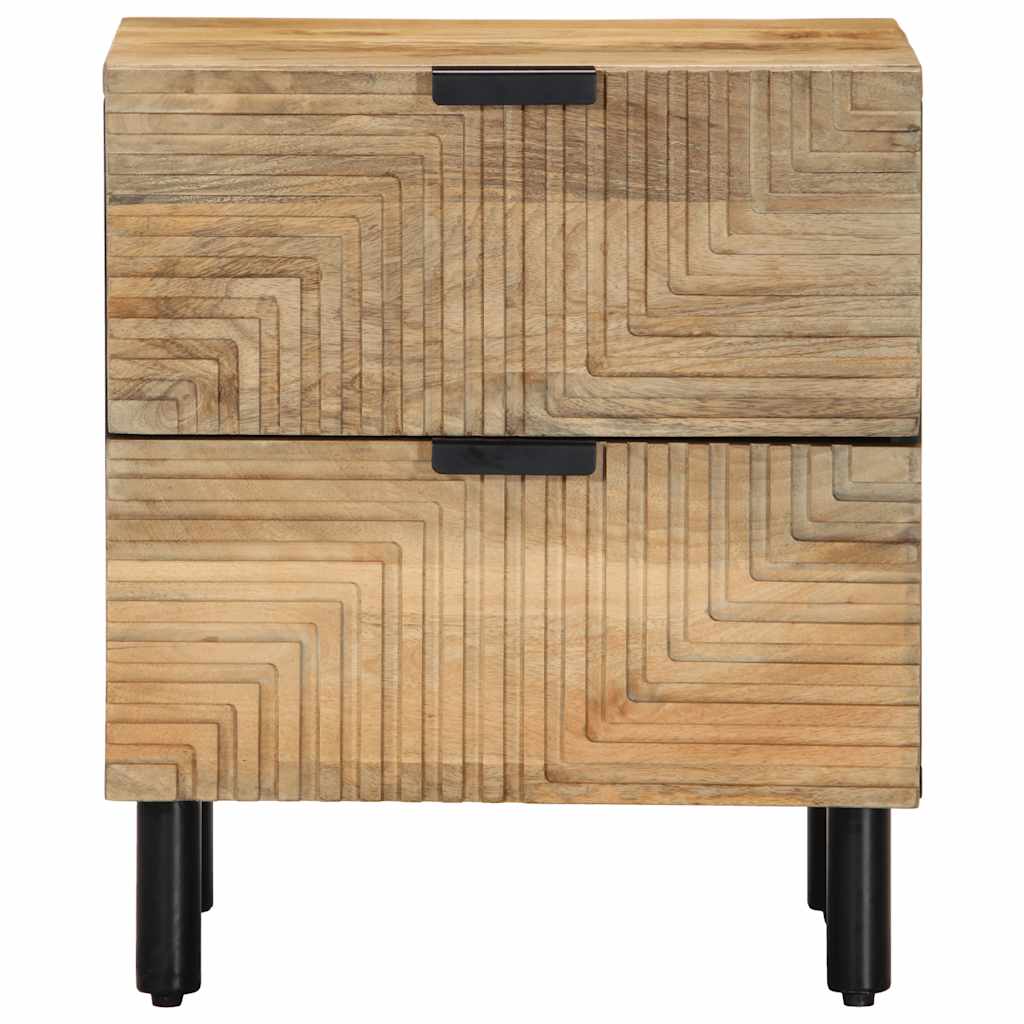 Nattbord Sengbord Tre heltre mangotre Brun 40x33x46 cm