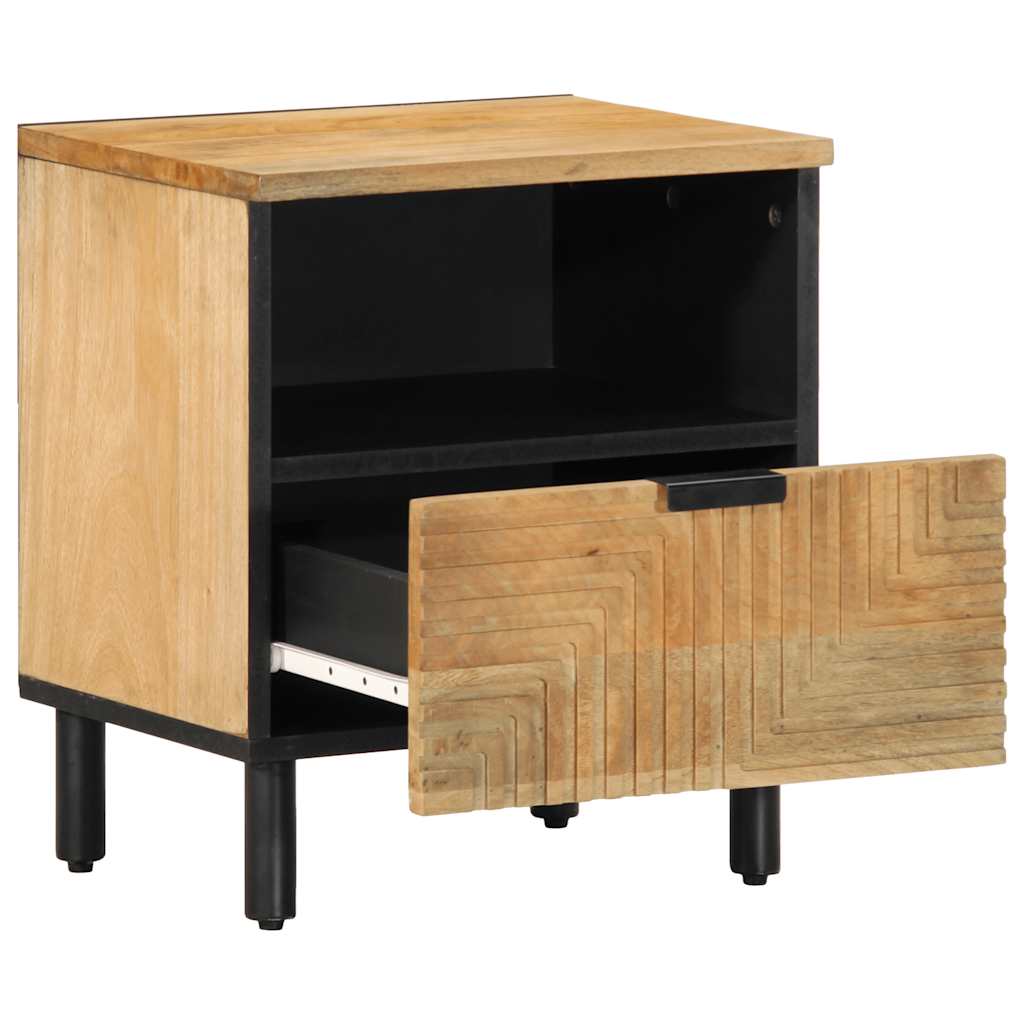 Nattbord Sengbord Tre heltre mangotre Brun 40x33x46 cm