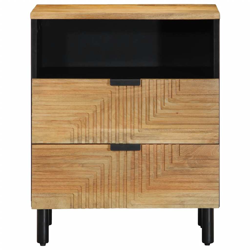 Nattbord Sengbord Tre heltre mangotre Brun 50x33x60 cm