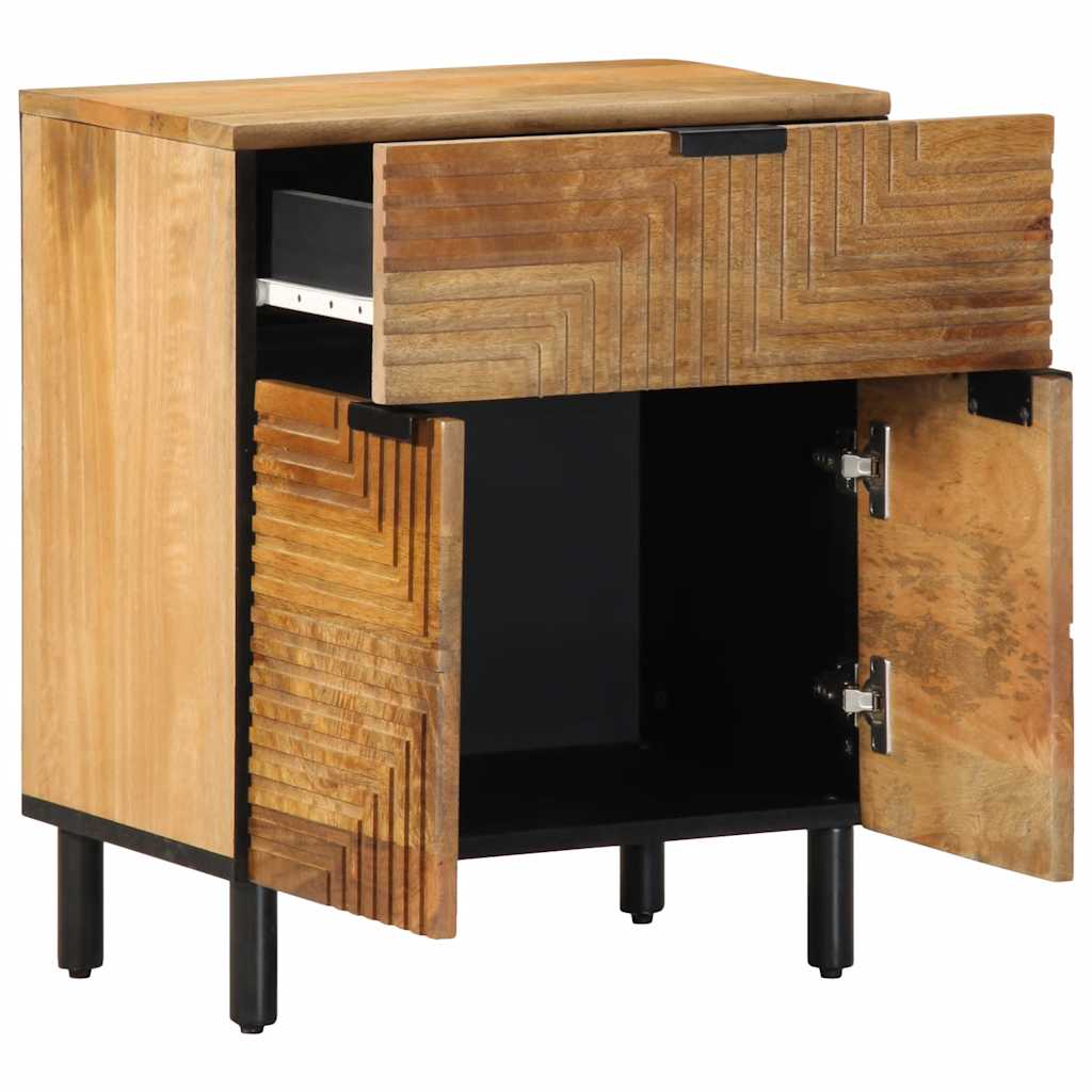 Nattbord Sengbord Brun 50x33x60 cm heltre mango