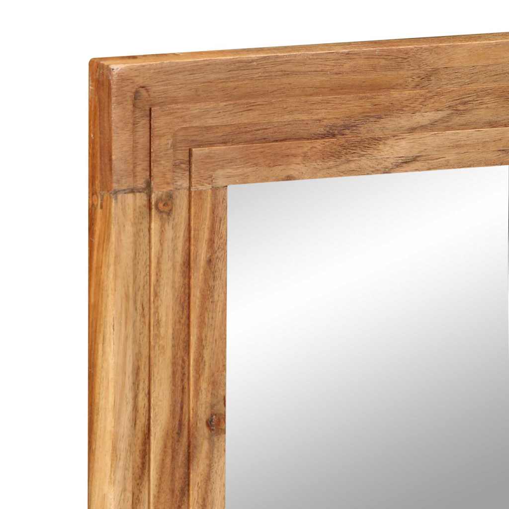Baderomsspeil 50x70x3 cm Massivt Akasietre