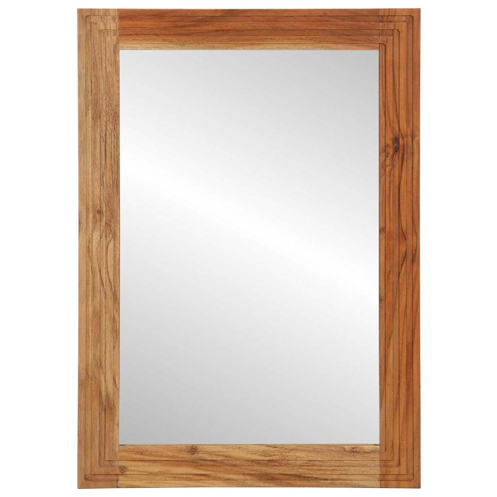 Baderomsspeil 50x70x3 cm Massivt Akasietre