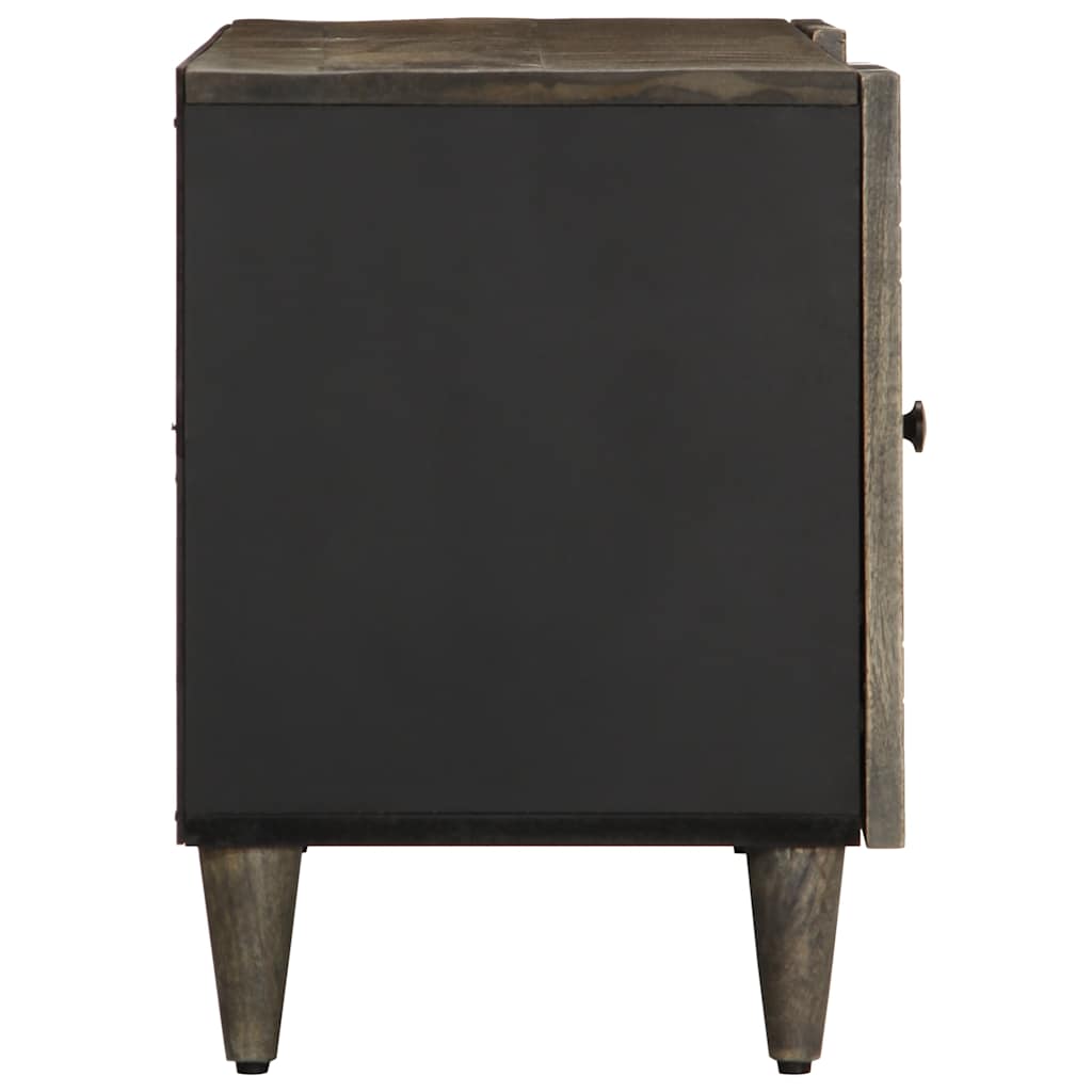 TV-Møbel Grå Tv-benk lysegrå 105x33,5x46 cm heltre mango