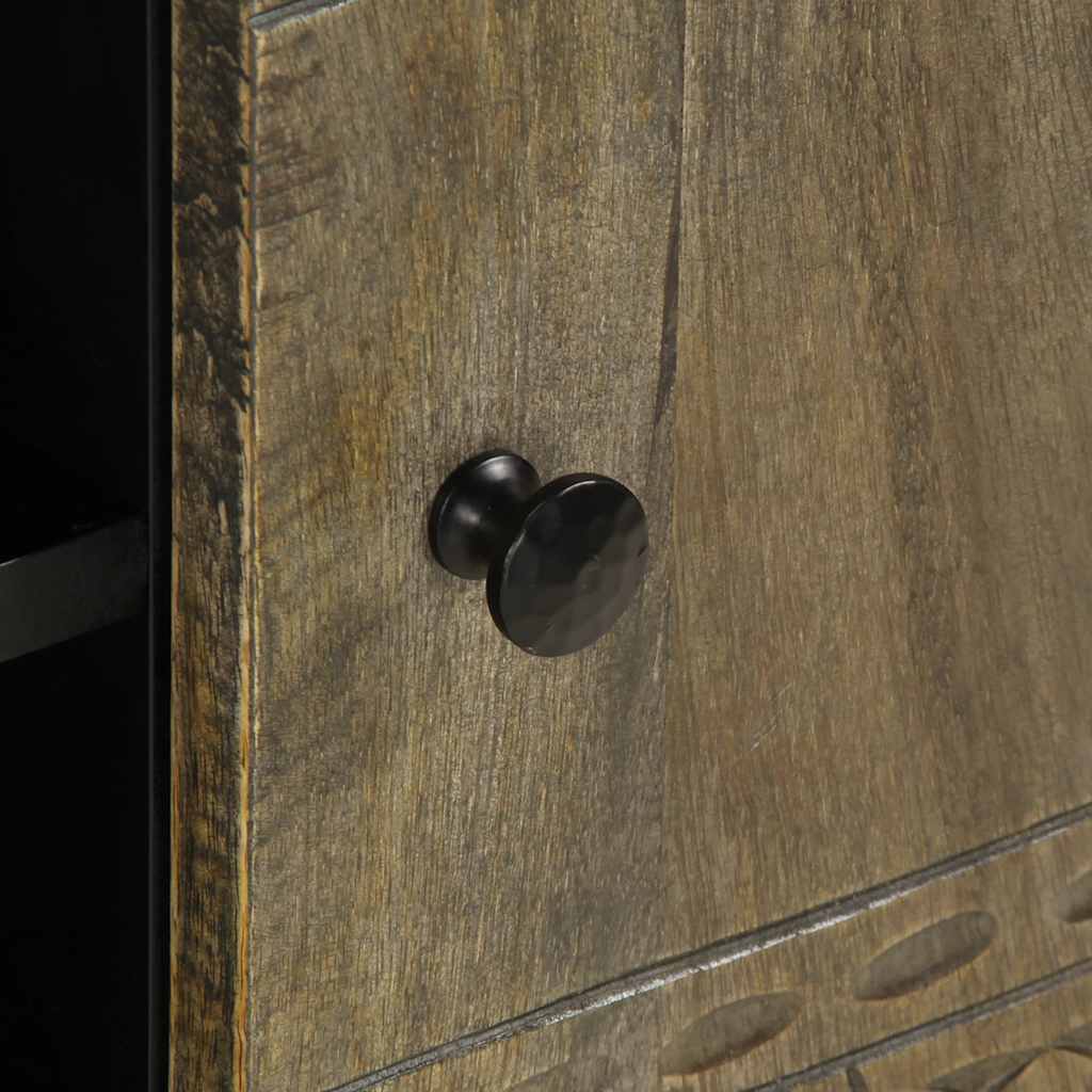 TV-Møbel Grå Tv-benk lysegrå 105x33,5x46 cm heltre mango