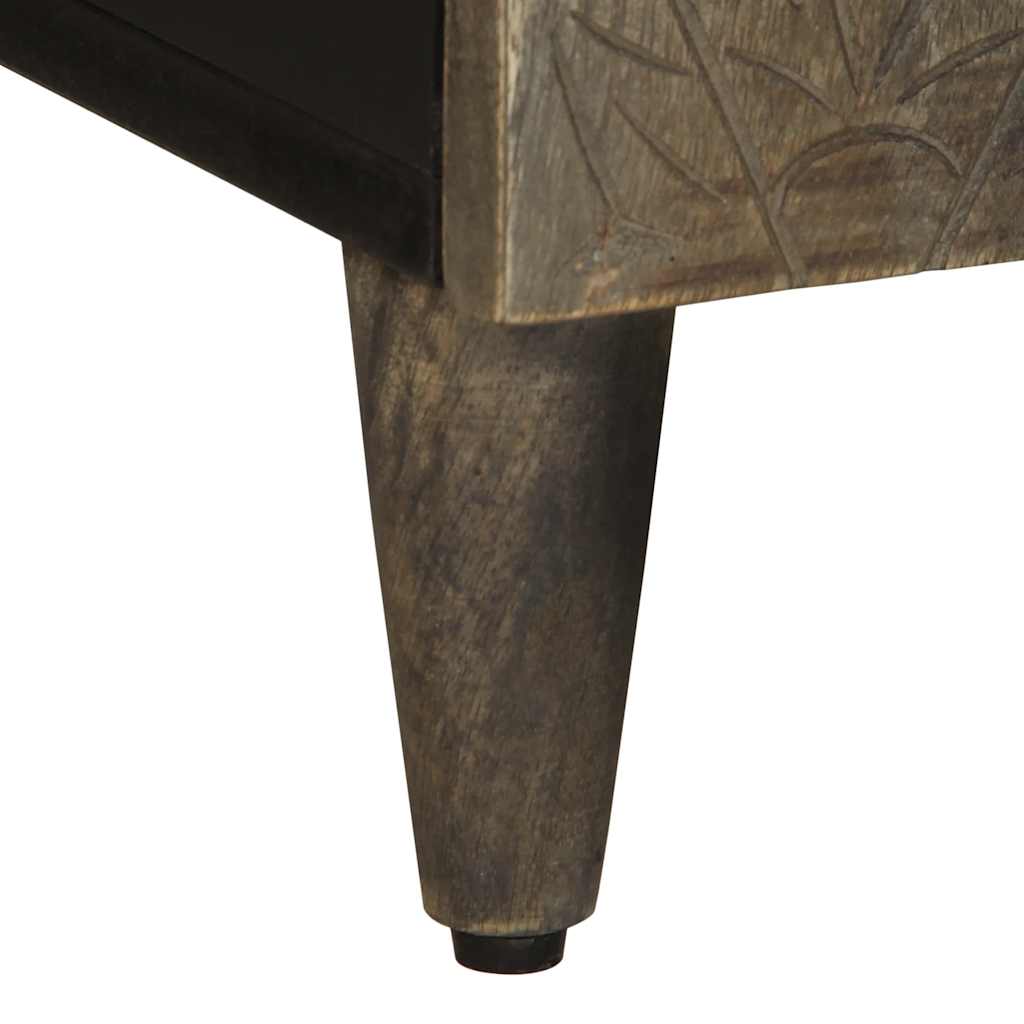 TV-Møbel Grå Tv-benk lysegrå 105x33,5x46 cm heltre mango