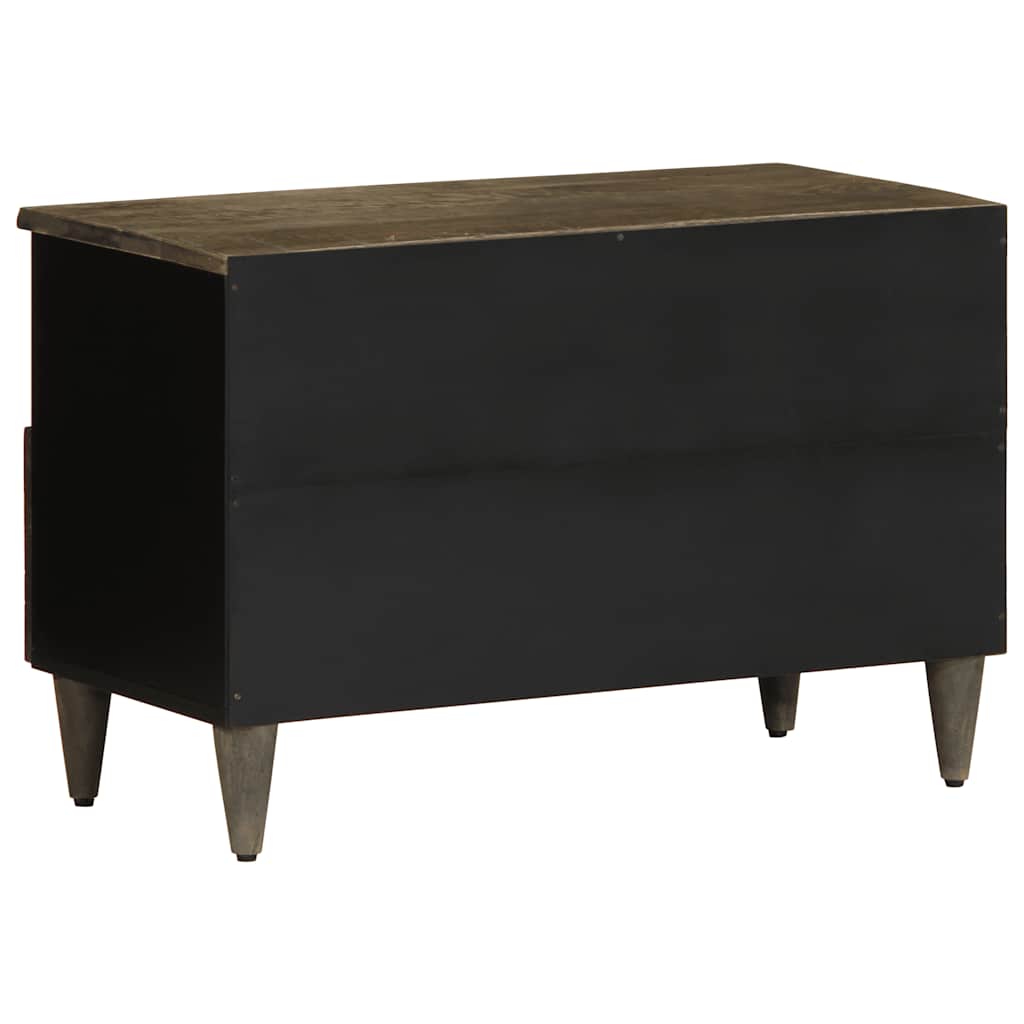 TV-Møbel Grå Tv-benk lysegrå 70x33,5x46 cm heltre mango