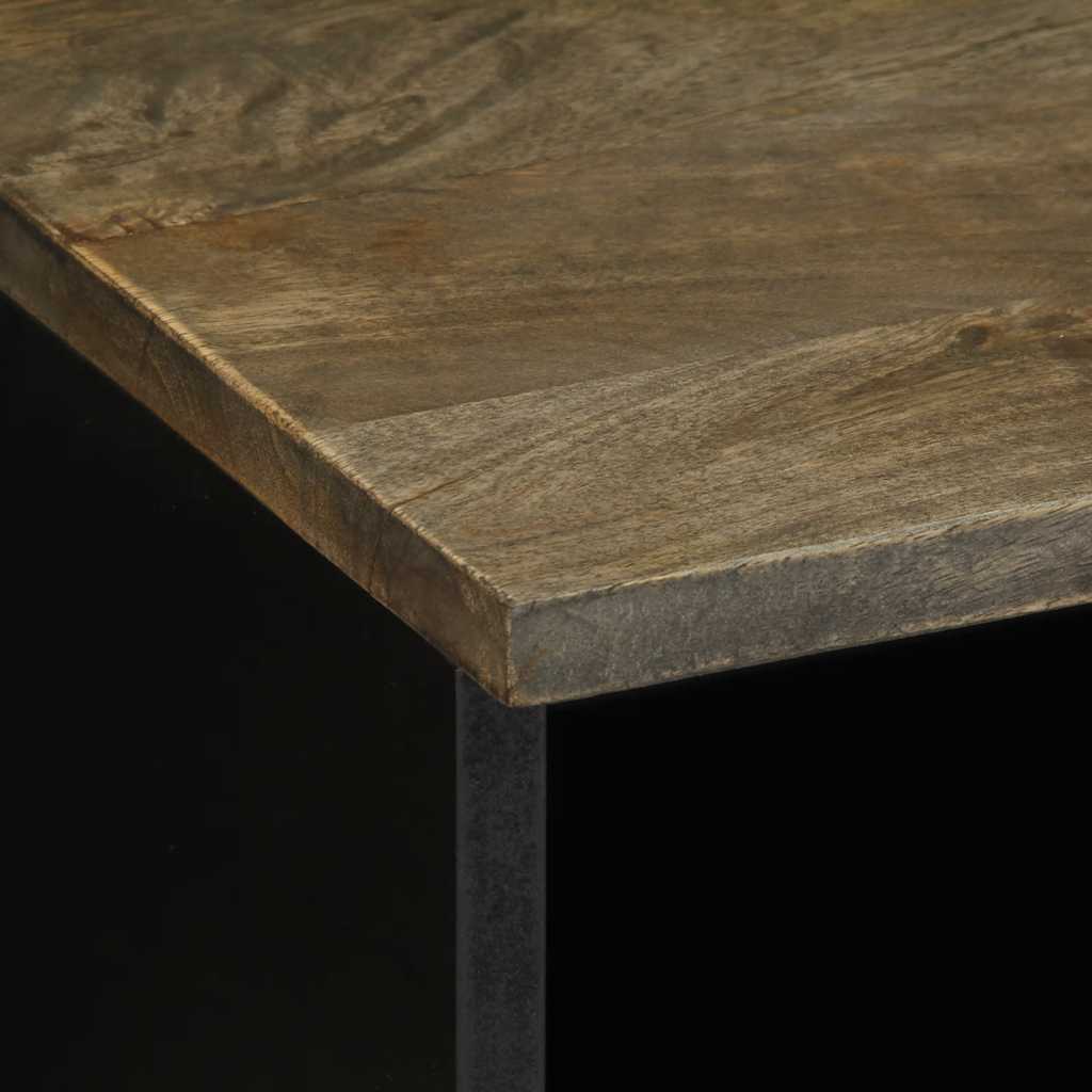 TV-Møbel Grå Tv-benk lysegrå 70x33,5x46 cm heltre mango