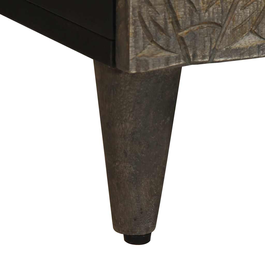 TV-Møbel Grå Tv-benk lysegrå 70x33,5x46 cm heltre mango