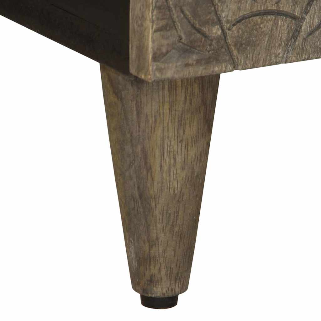 TV-Møbel Grå Tv-benk lysegrå 105x33,5x46 cm heltre mango