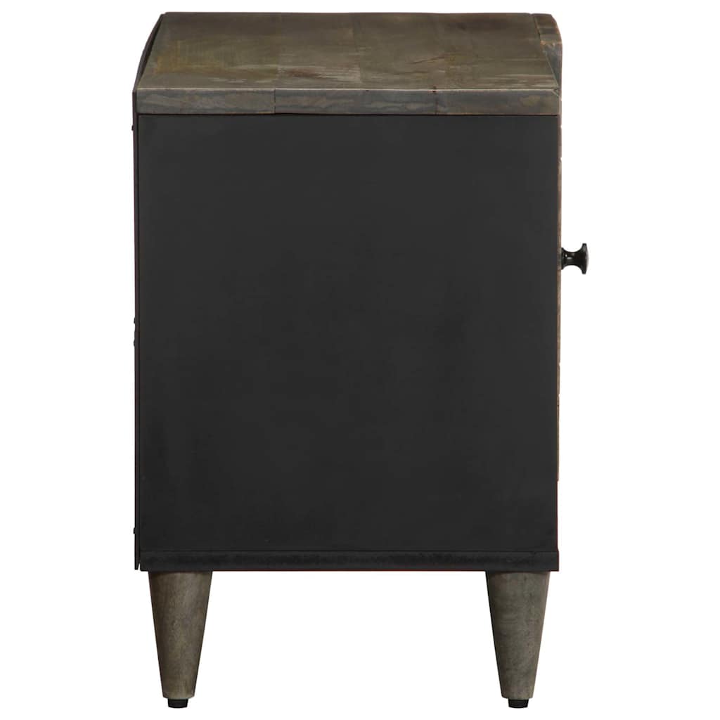 TV-Møbel Grå Tv-benk lysegrå 80x31,5x46 cm heltre mango