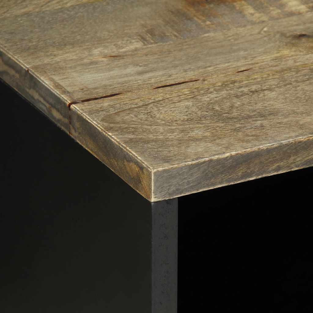 TV-Møbel Grå Tv-benk lysegrå 80x31,5x46 cm heltre mango