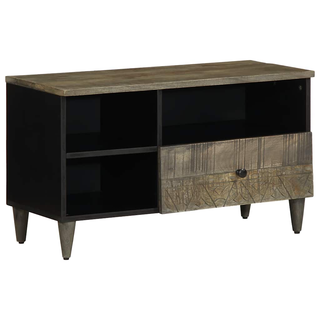 TV-Møbel Svart Tv-benk 80x33x46 cm heltre mango
