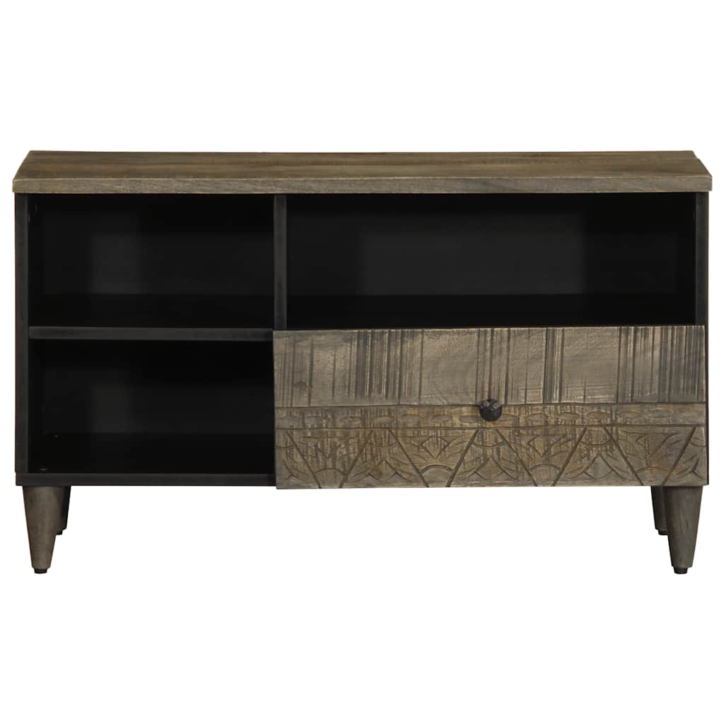 TV-Møbel Svart Tv-benk 80x33x46 cm heltre mango