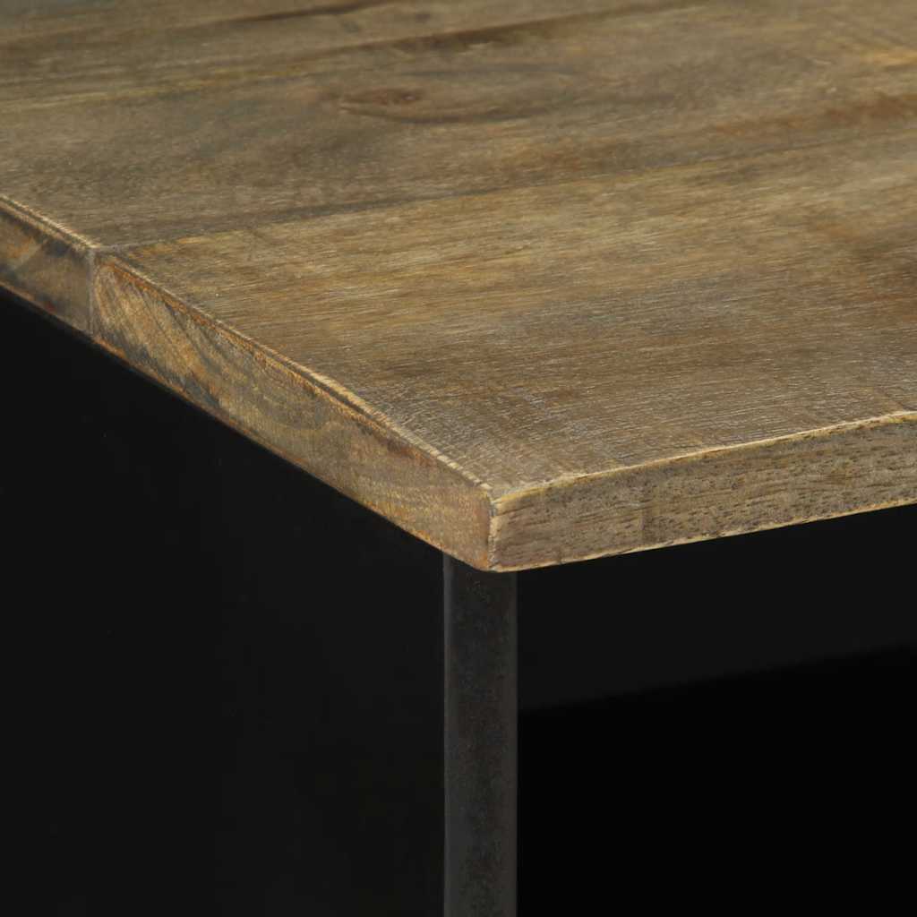 TV-Møbel Svart Tv-benk 80x33x46 cm heltre mango