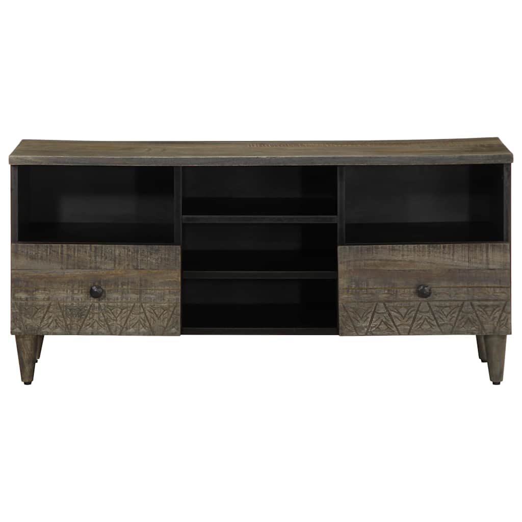 TV-Møbel Svart TV-benk 100x33x46 cm heltre mango