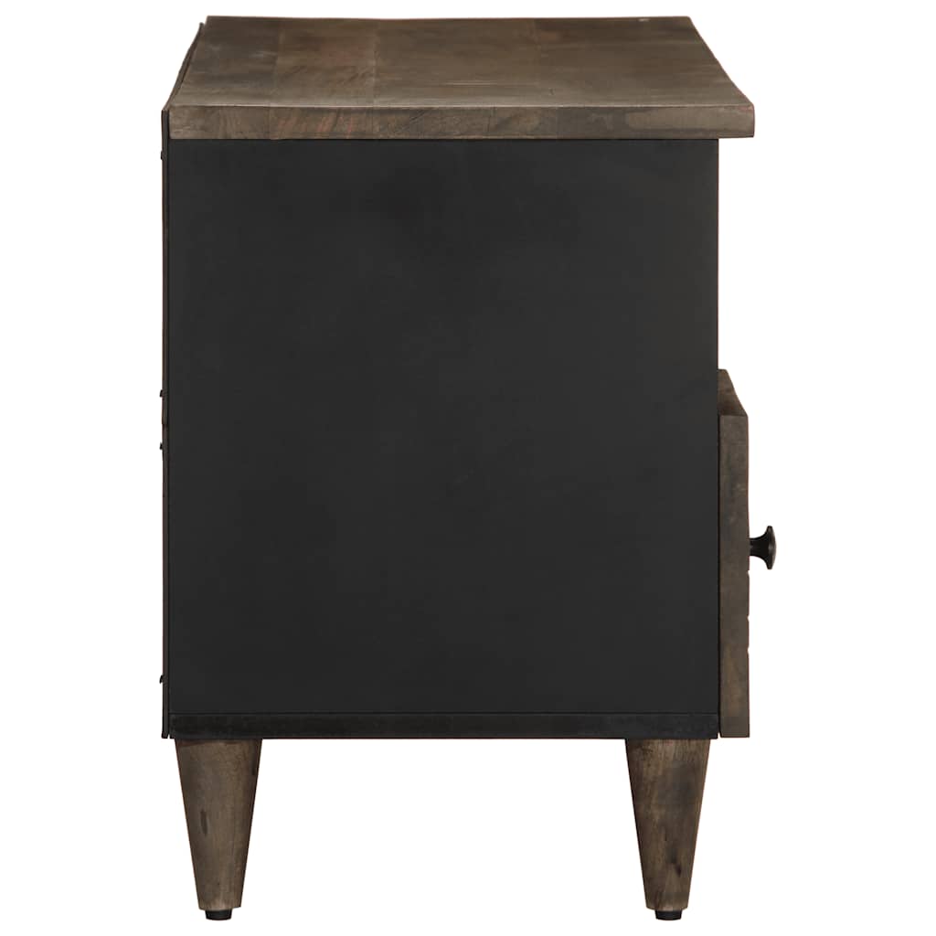 TV-Møbel Svart TV-benk 100x33x46 cm heltre mango