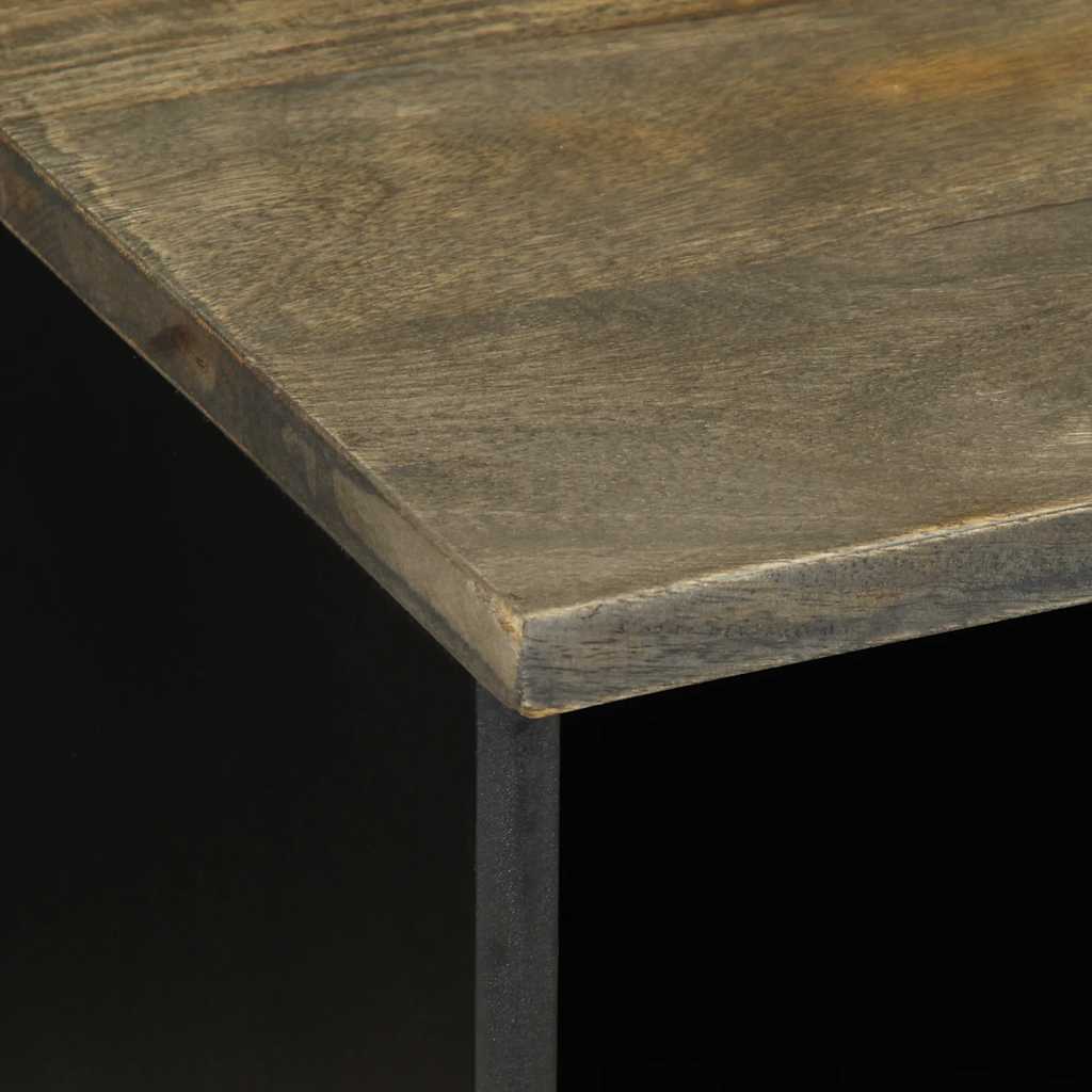 TV-Møbel Svart TV-benk 100x33x46 cm heltre mango