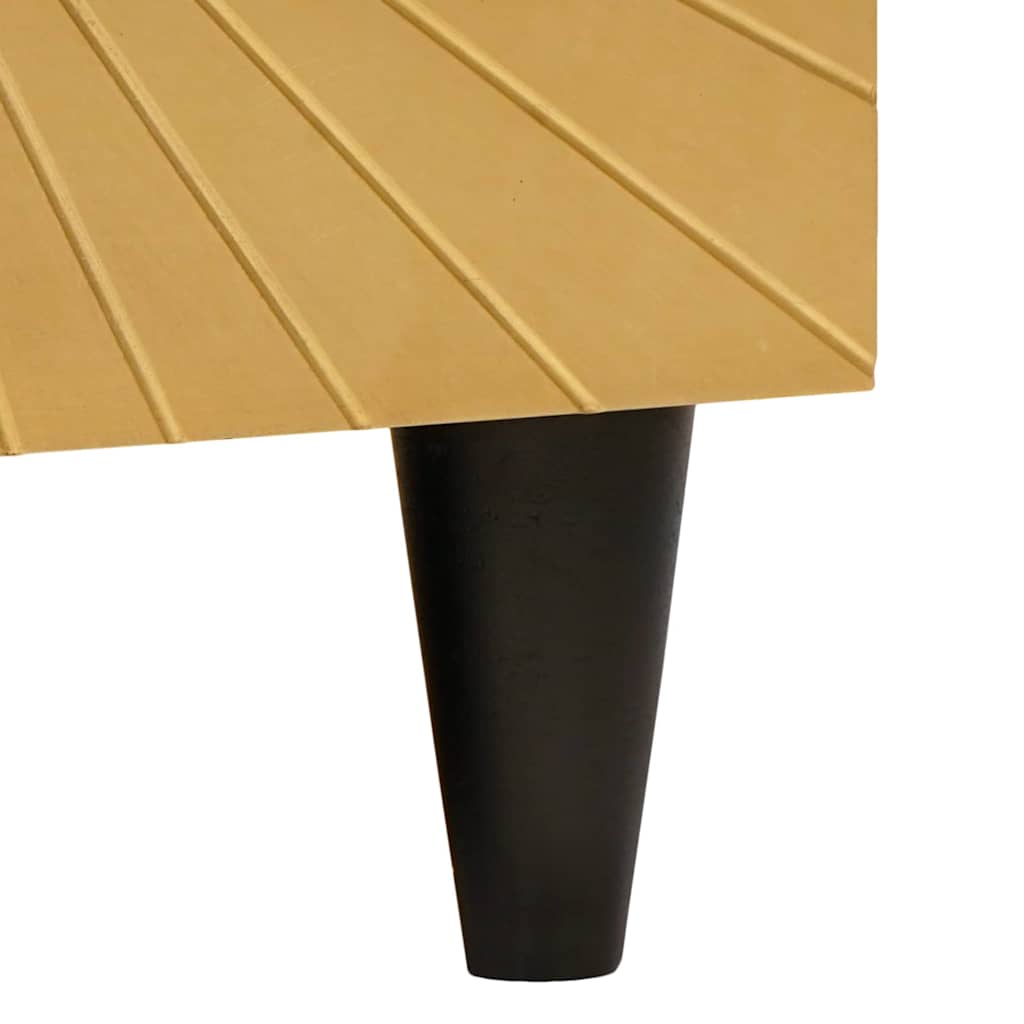 Salongbord Sofabord Svart og Gull 80 x 50 x 40 cm