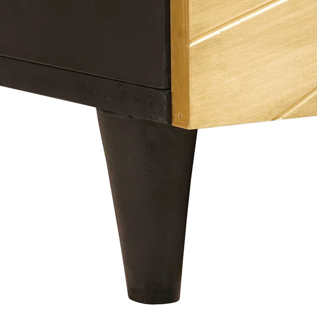 Salongbord Sofabord Svart og Gull 100 x 54 x 40 cm heltre mango