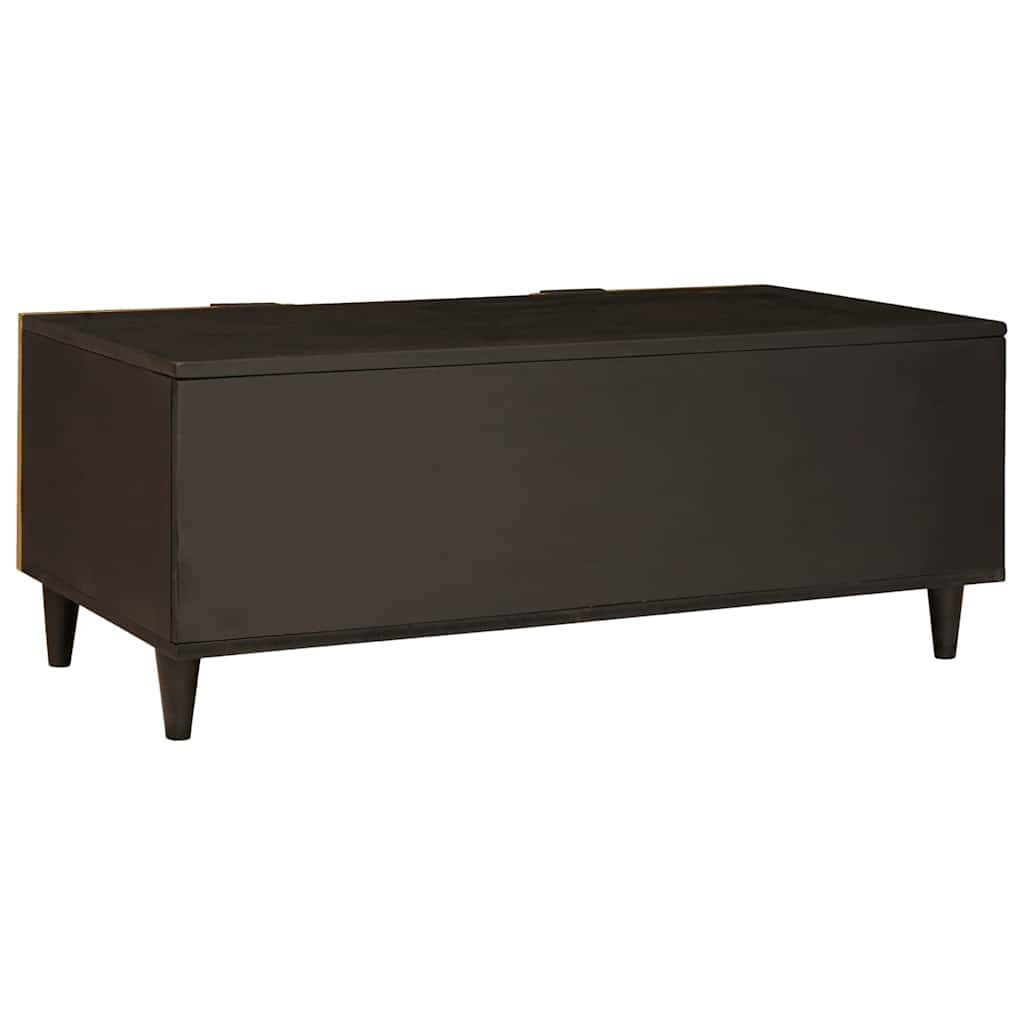 Salongbord Sofabord Svart og Gull 100 x 54 x 40 cm heltre mango