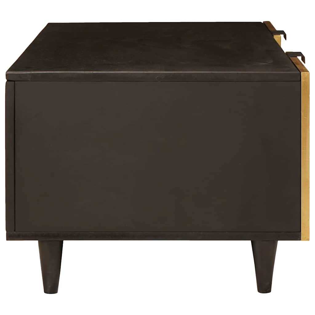 Salongbord Sofabord Svart og Gull 100 x 54 x 40 cm heltre mango