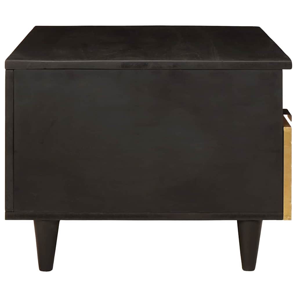 Salongbord Sofabord Svart og Gull 80 x 54 x 40 cm heltre mango