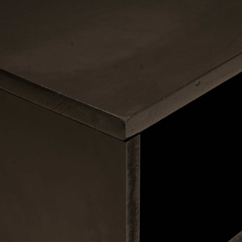 TV-Møbel Tre TV-Skap med hylle Svart og Gull 80 x 33 x 46 cm heltre mango